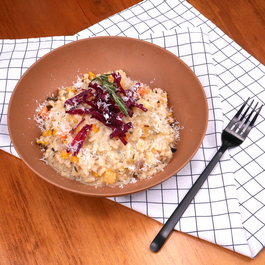 **Quantité limitée** Risotto aux Légumes Racines Rôtis (Congelé)