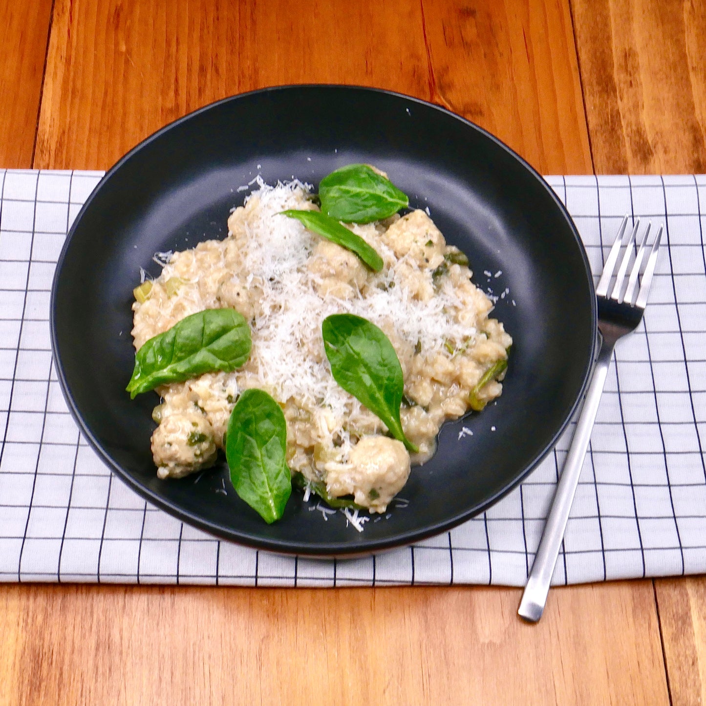 Risotto à l’Italienne avec Boulettes de Porc