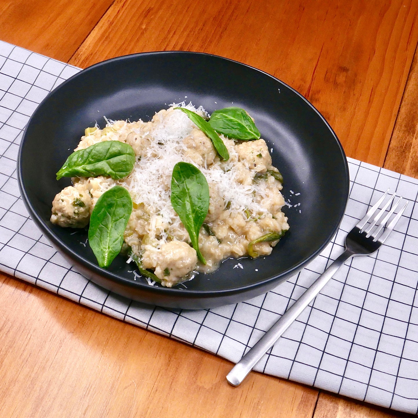 Risotto à l’Italienne avec Boulettes de Porc