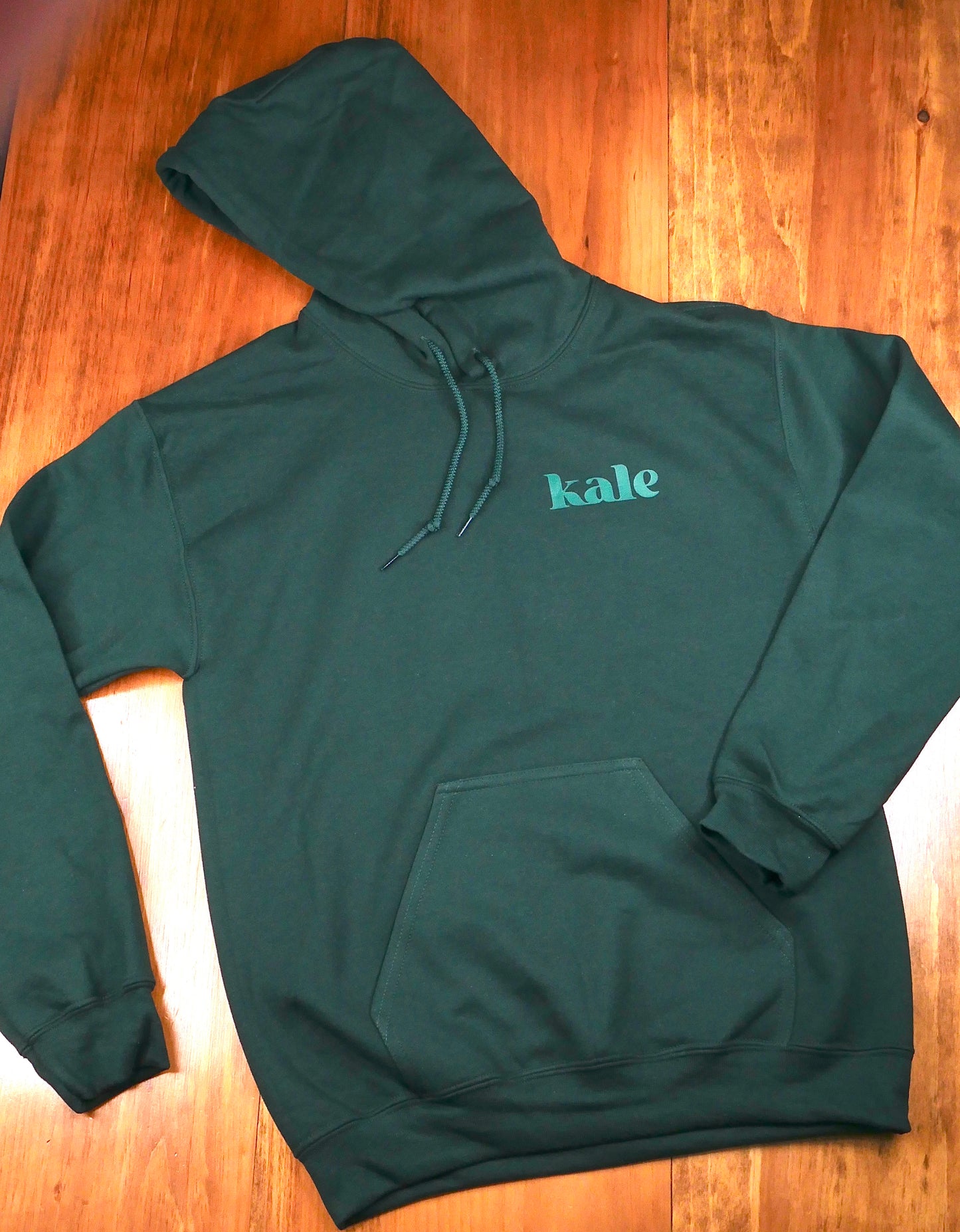  Kale fait maison Forest Green Hoodie (Green Logo)